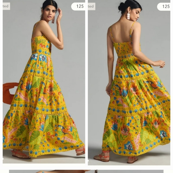 Farm Rio Yellow Maxidress Dresses